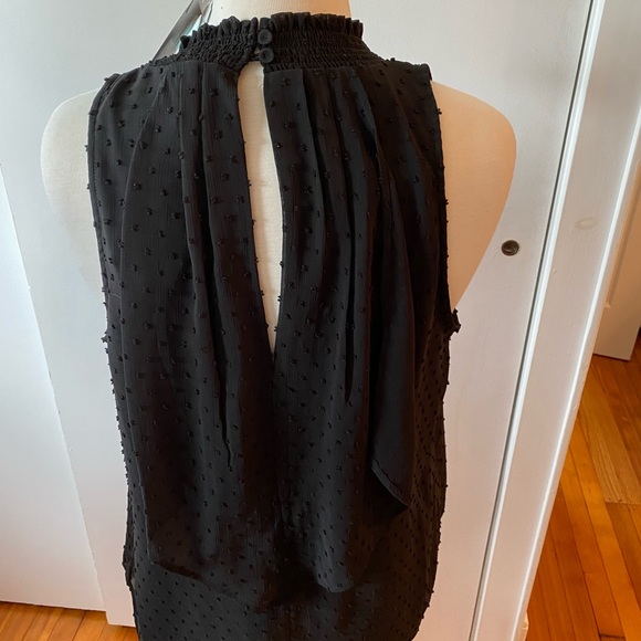Daniel Rainn Black sleeveless draped top M - Picture 5 of 6